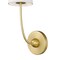 Z-Lite Shannon Wall Sconce, 1-Light, 5.25 In.W x 7.25 In.L x 17 In.H, Rubbed Brass/white 3040-1S-RB - alternate 8
